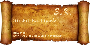Sindel Kalliopé névjegykártya